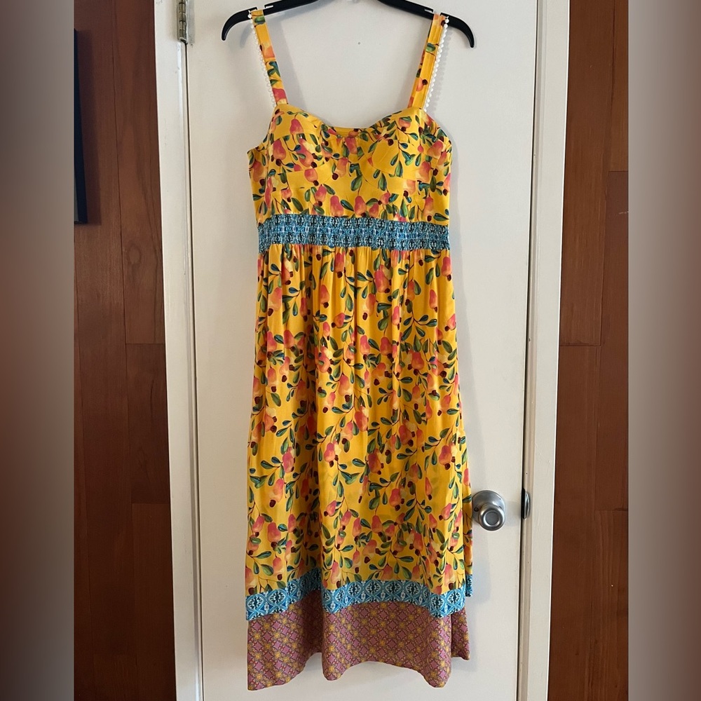 Farm Rio Cashew Midi Dress